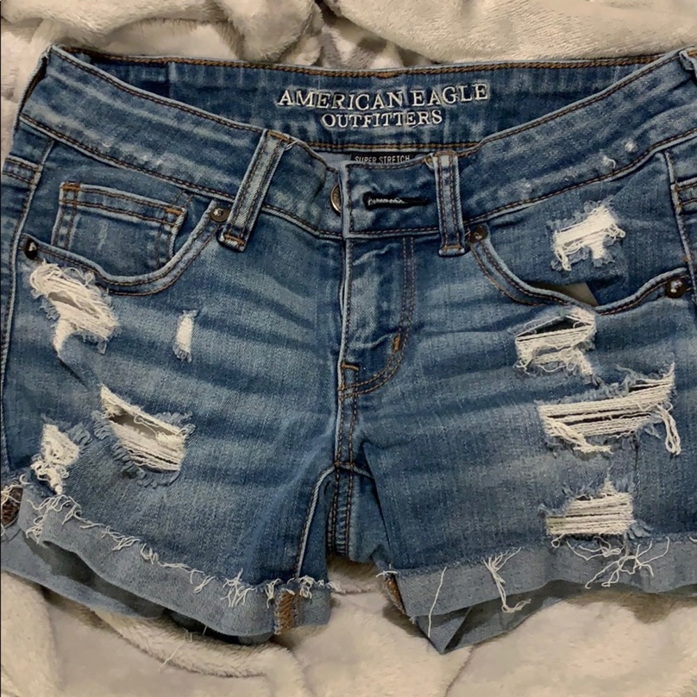american eagle jean shorts